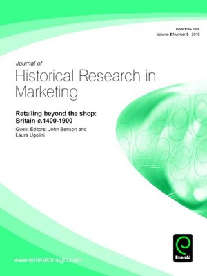cover image of Journal of Historical Research in Marketing, Volume 2, Issue 3